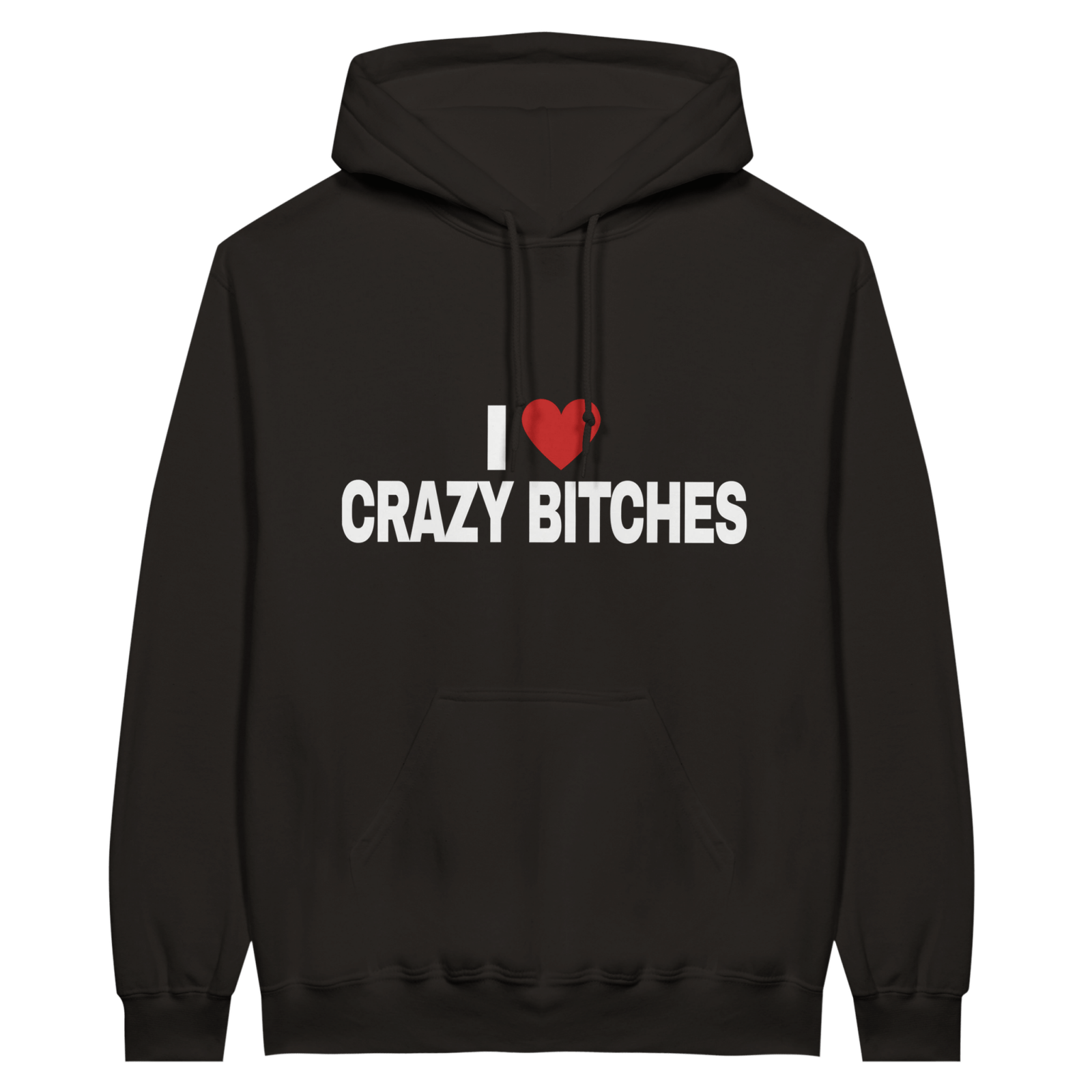 I Love Crazy Bitches Hoodie - TheShirtless