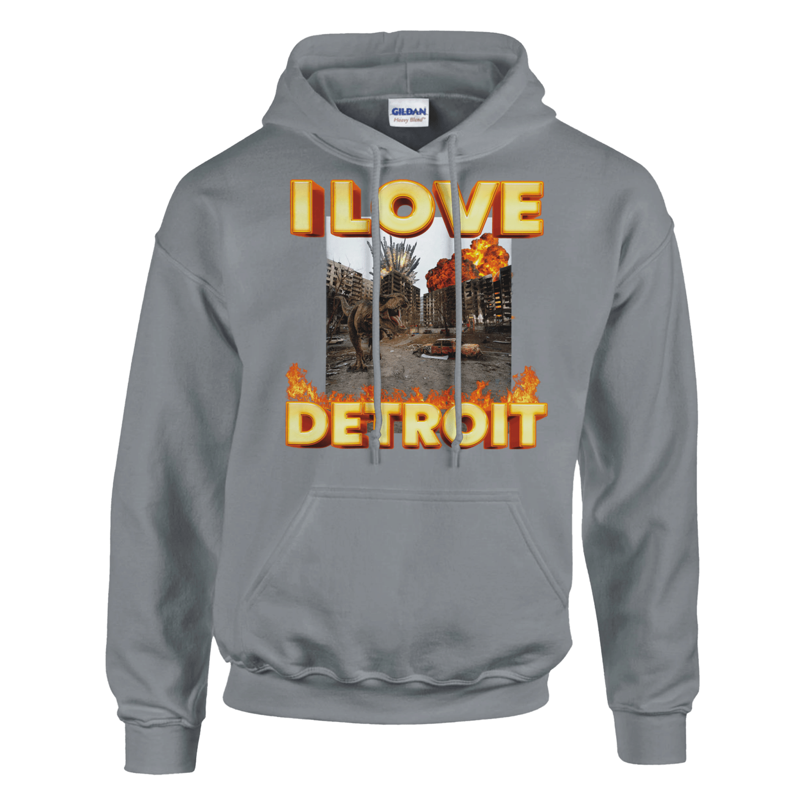 I Love Detroit Hoodie - TheShirtless