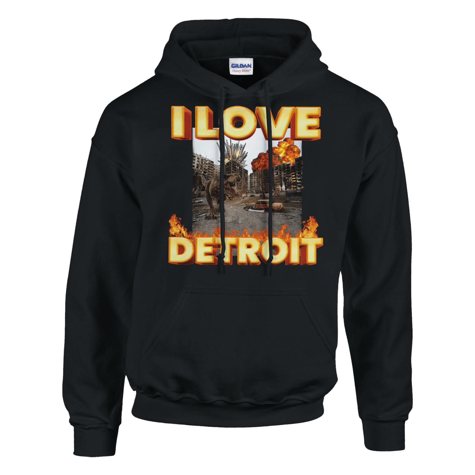 I Love Detroit Hoodie - TheShirtless