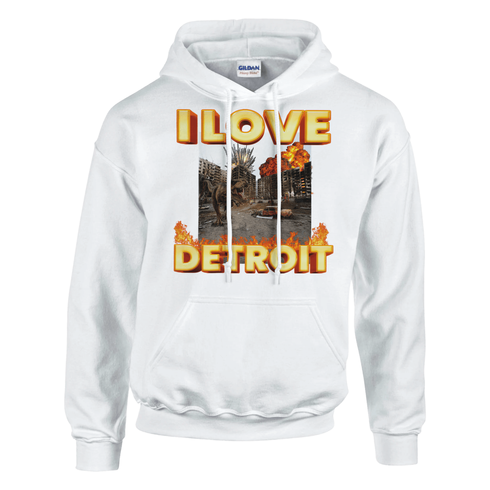 I Love Detroit Hoodie - TheShirtless