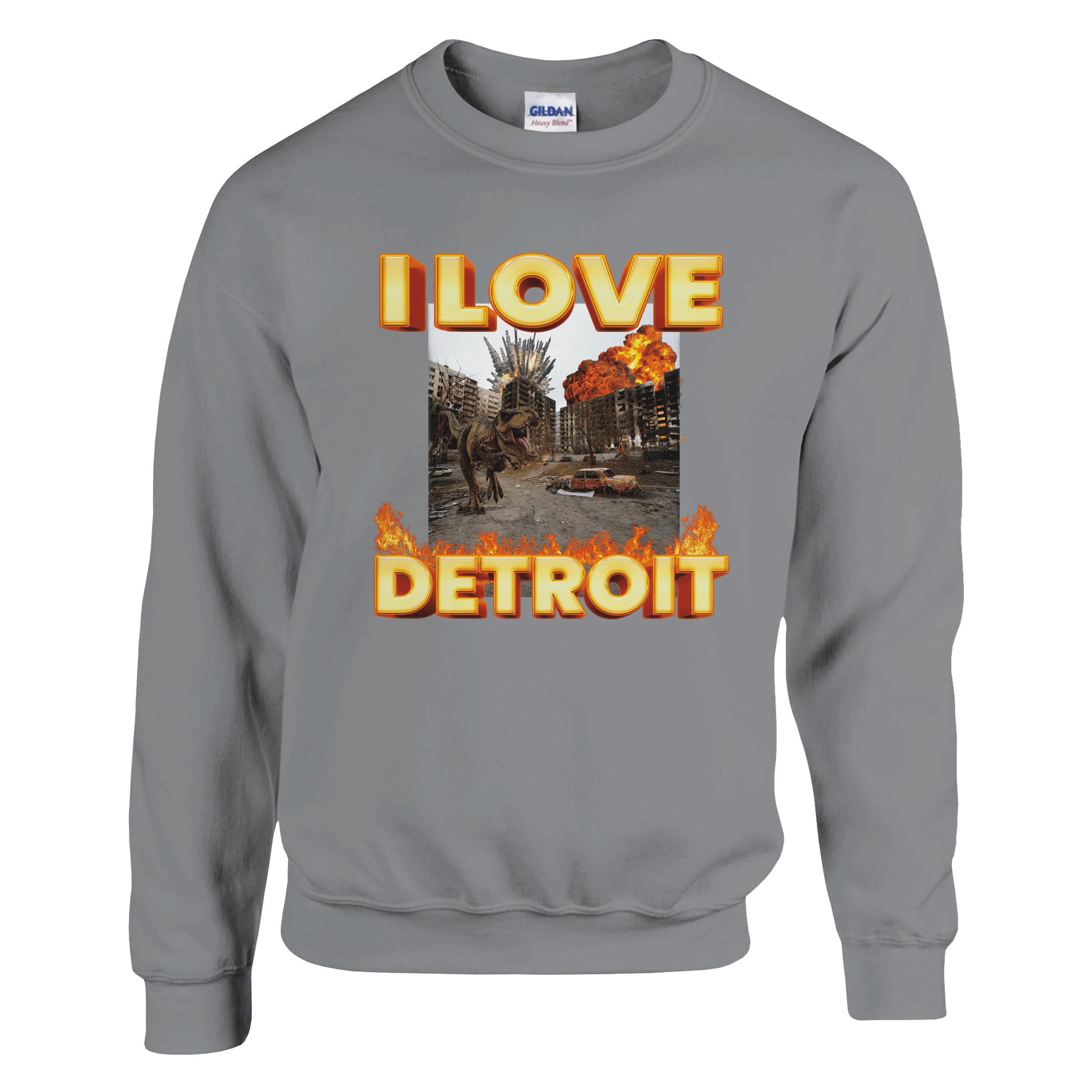 I Love Detroit Pullover - TheShirtless