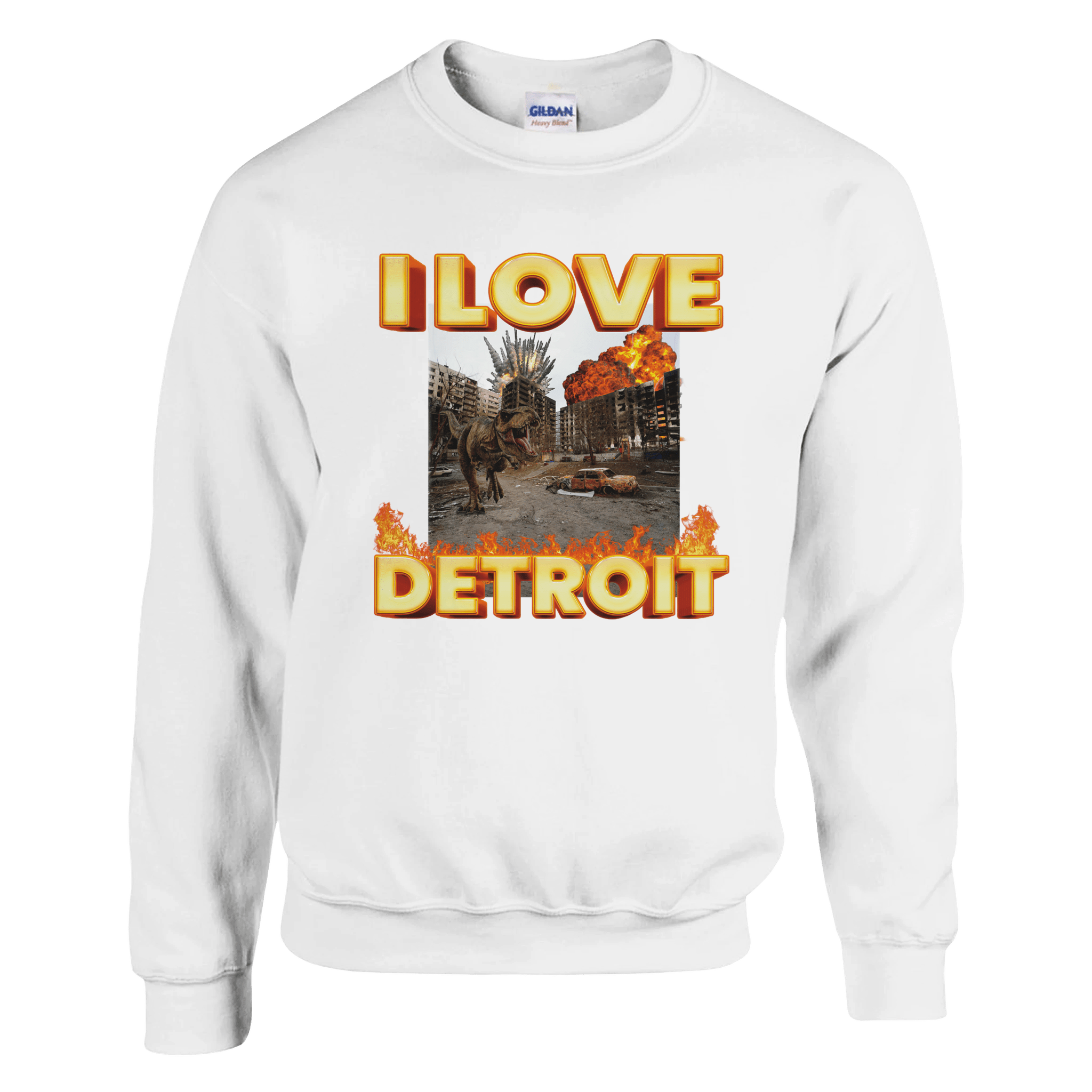 I Love Detroit Pullover - TheShirtless