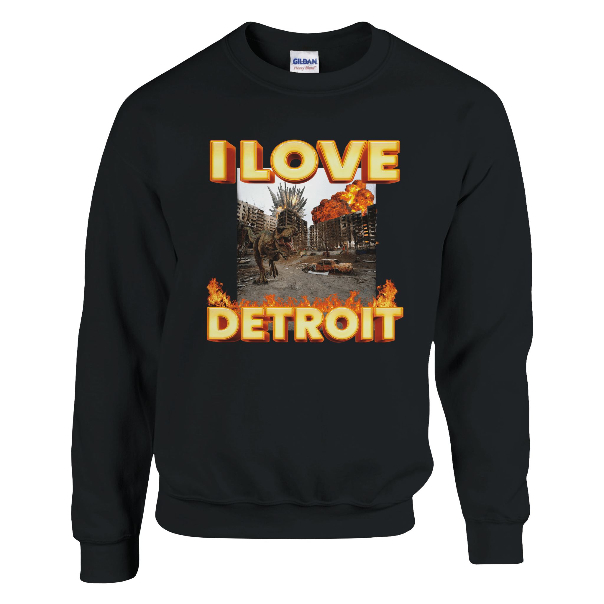 I Love Detroit Pullover - TheShirtless