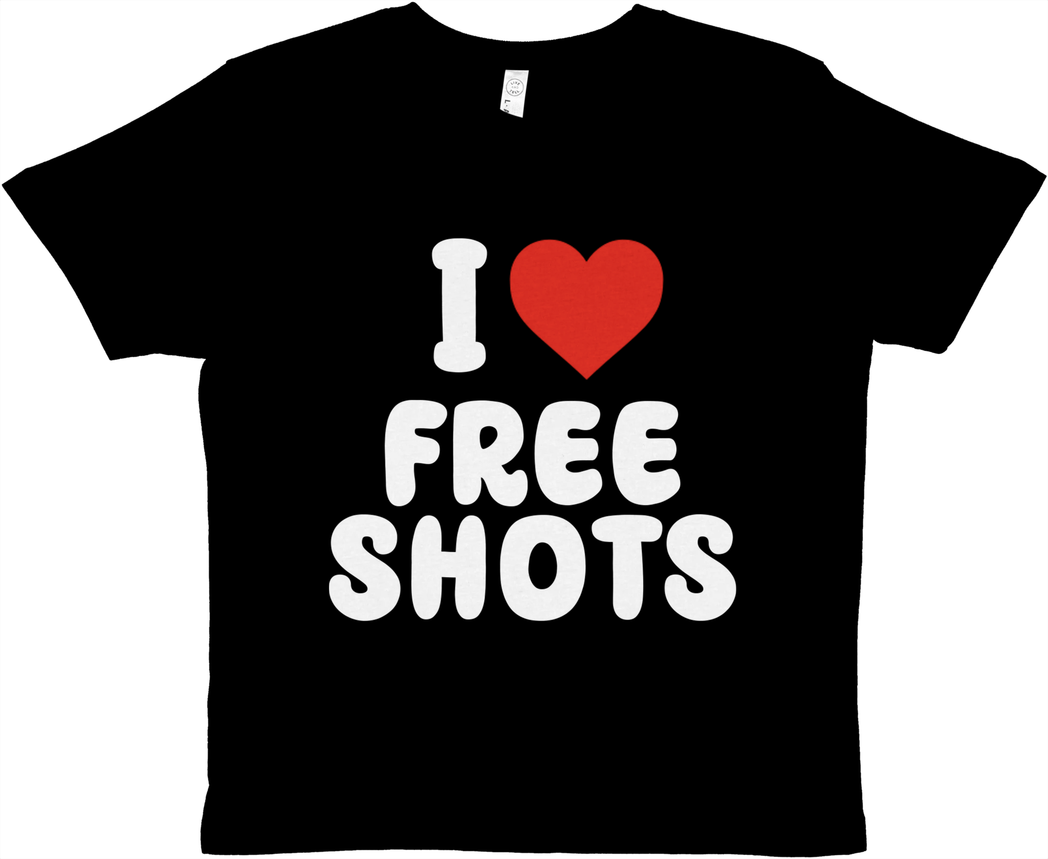 I Love Free Shots Baby Tee - TheShirtless