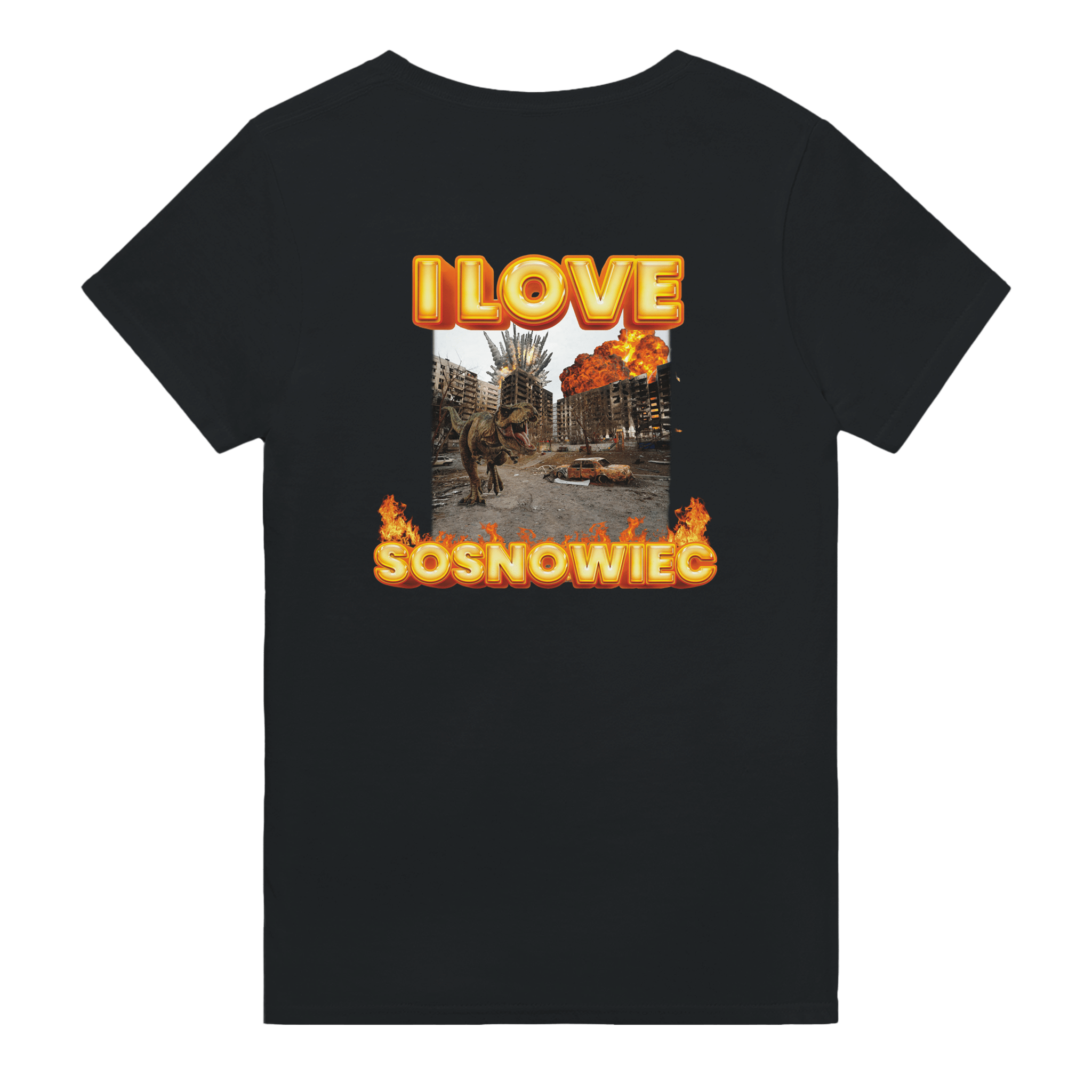 I Love Sosnowiec Nadruk z tyłu - TheShirtless