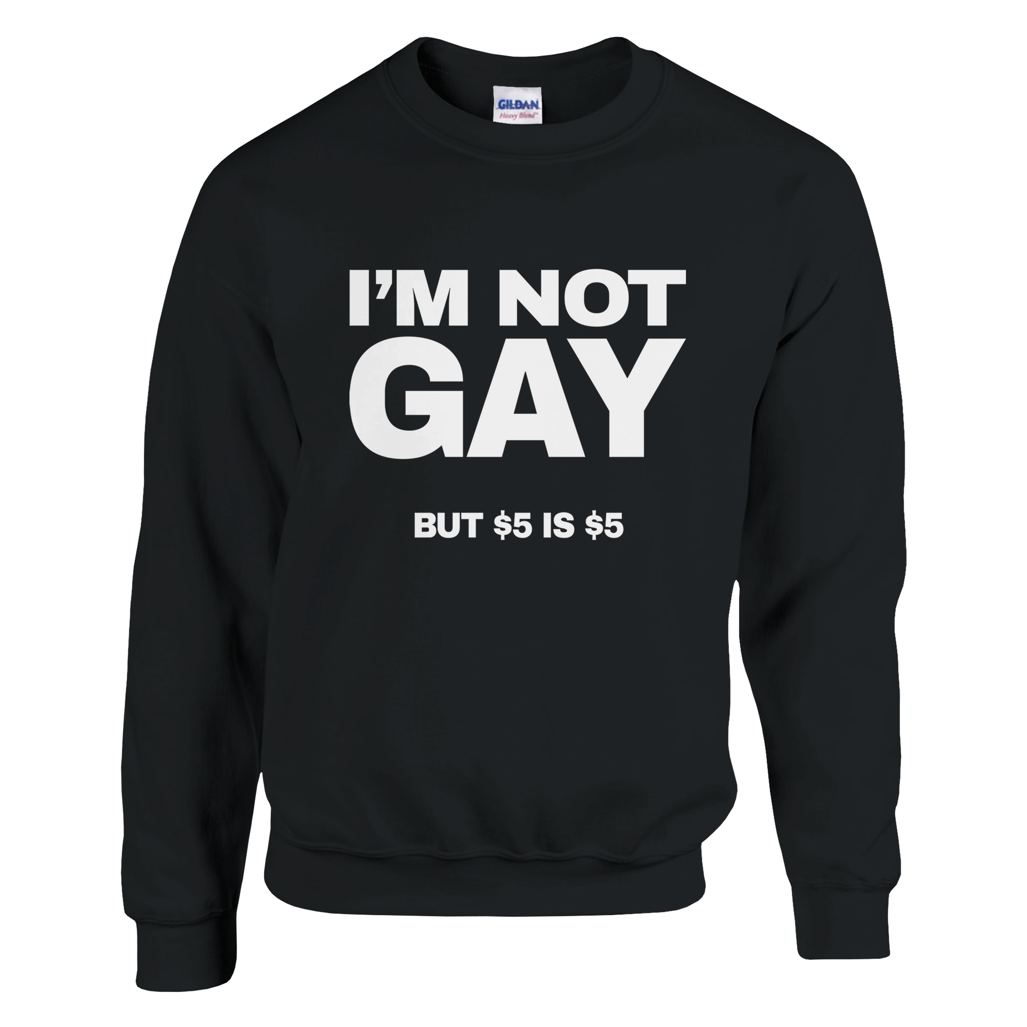 I'm Not Gay But 5 Dollars Is 5 Dollars Pullover - TheShirtless