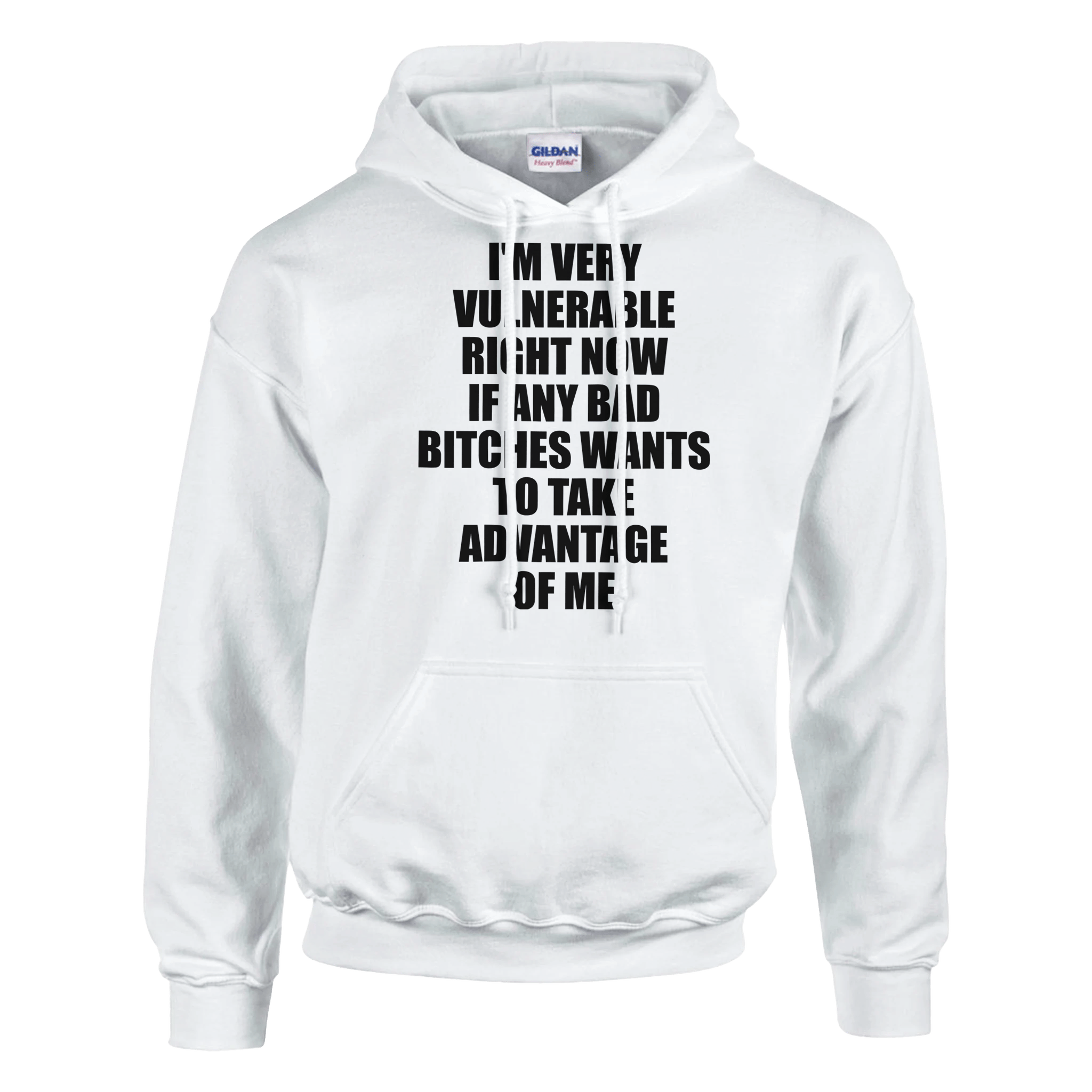 I'm Very Vulnerable Right Now If Any Bad Bitches Wants To Take Advantage Of Me Hoodie - TheShirtless