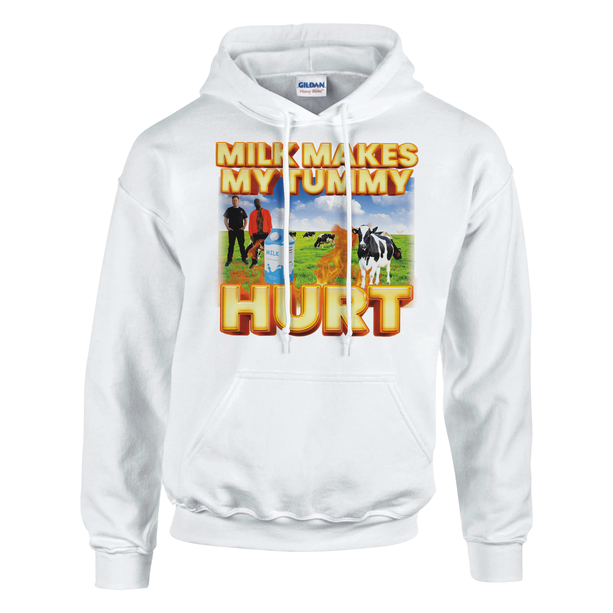 Milk Makes My Tummy Hurt Hoodie - TheShirtless