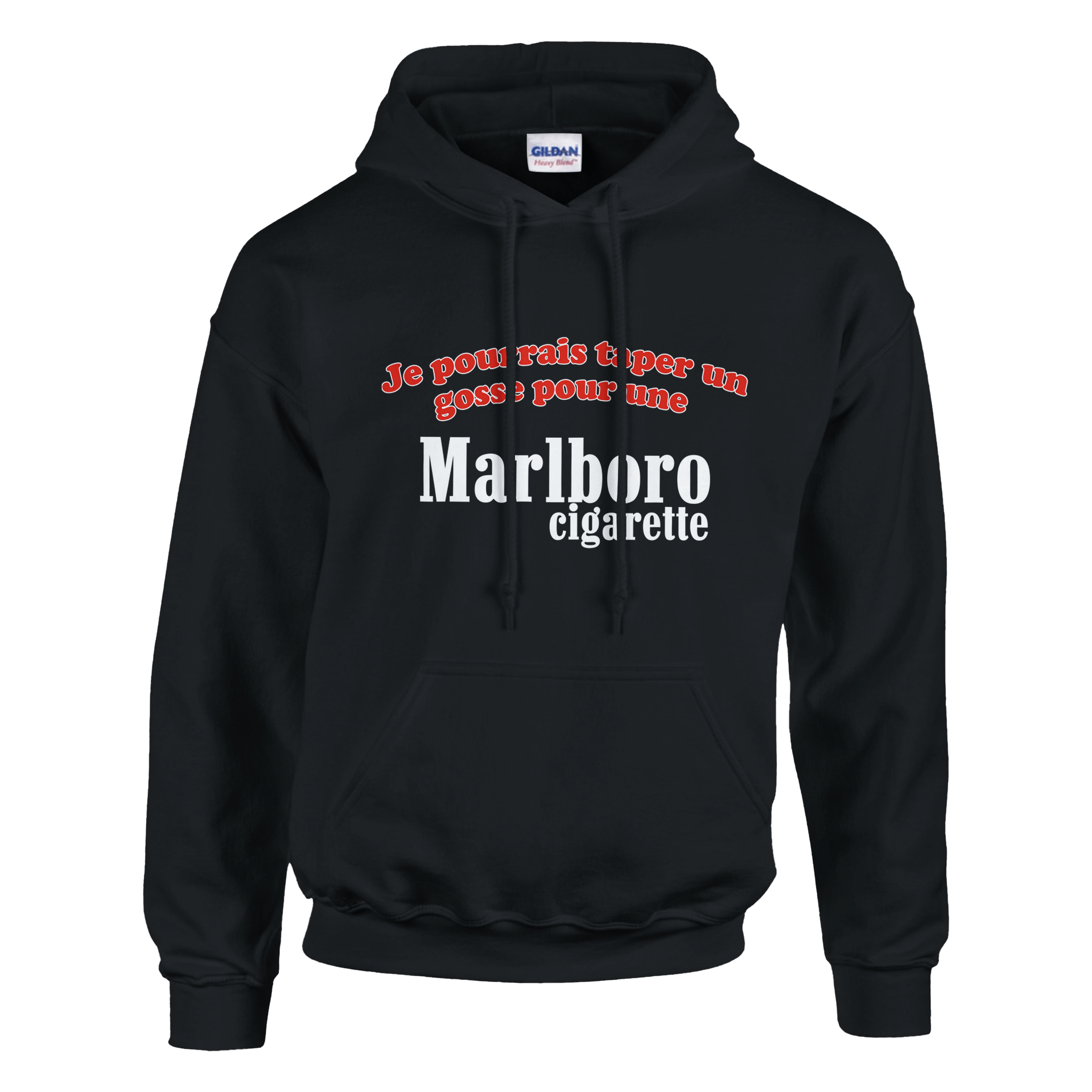 Sweat à capuche Je Pourrais Taper Un Gosse Pour Une Marlboro - TheShirtless